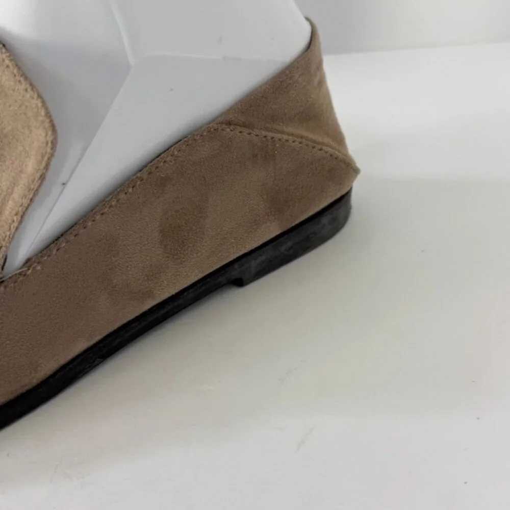 VINTAGE HAVANA Taupe Beige Polly Suede Loafers